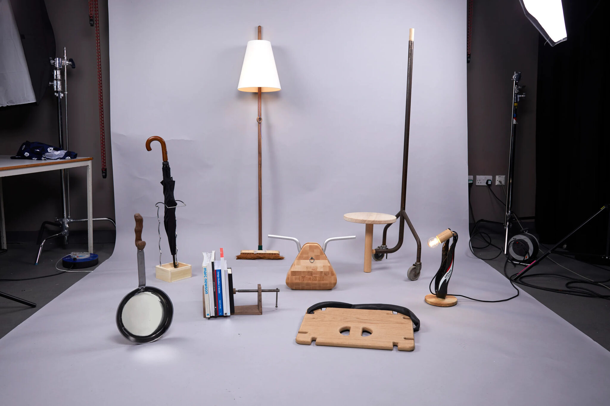 An image of the display curated by Benchmark and London Metropolitan University for Clerkenwell Design Week